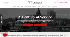 Desktop Screenshot of faleslaw.com