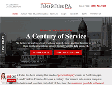 Tablet Screenshot of faleslaw.com